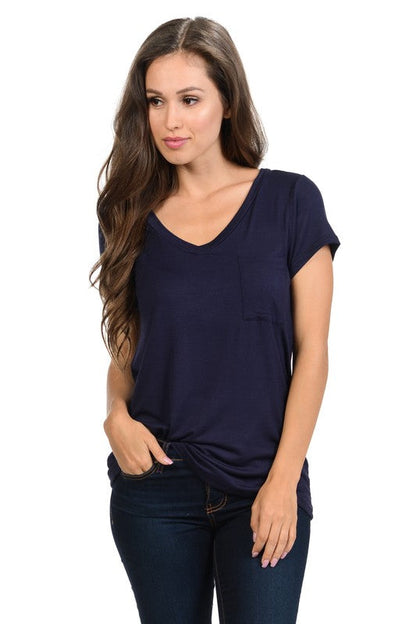 V-Neck Pocket Tee