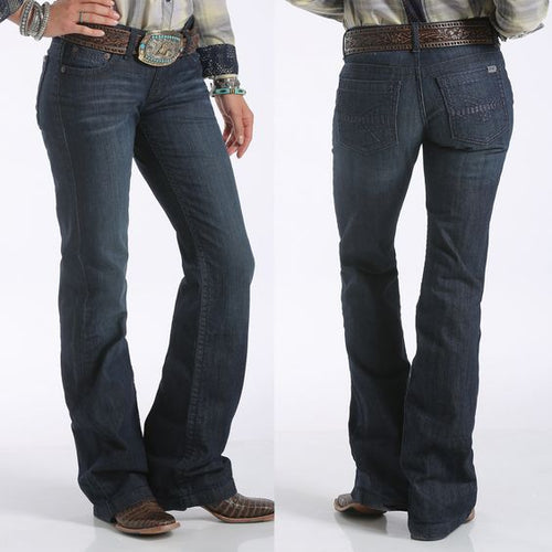 Cruel Jayley Dark Wash Mid Rise Trouser