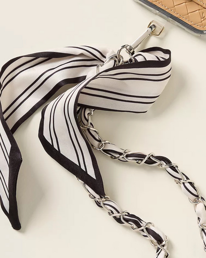 Black Tie Palms Crossbody Phone Chain
