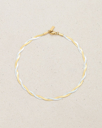 AMINA ANKLET MIXED METAL