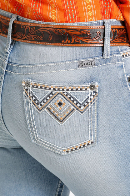 Cruel Girl Hannah Light Stone Wash Jean