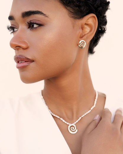 Aura Swirl Studs