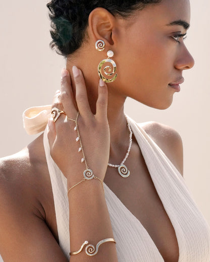 Aura Swirl Studs