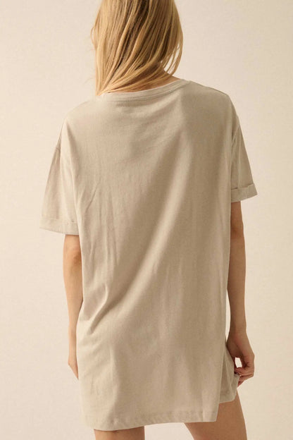 Wild Horses Oversize Hand-Drawn Graphic Tee