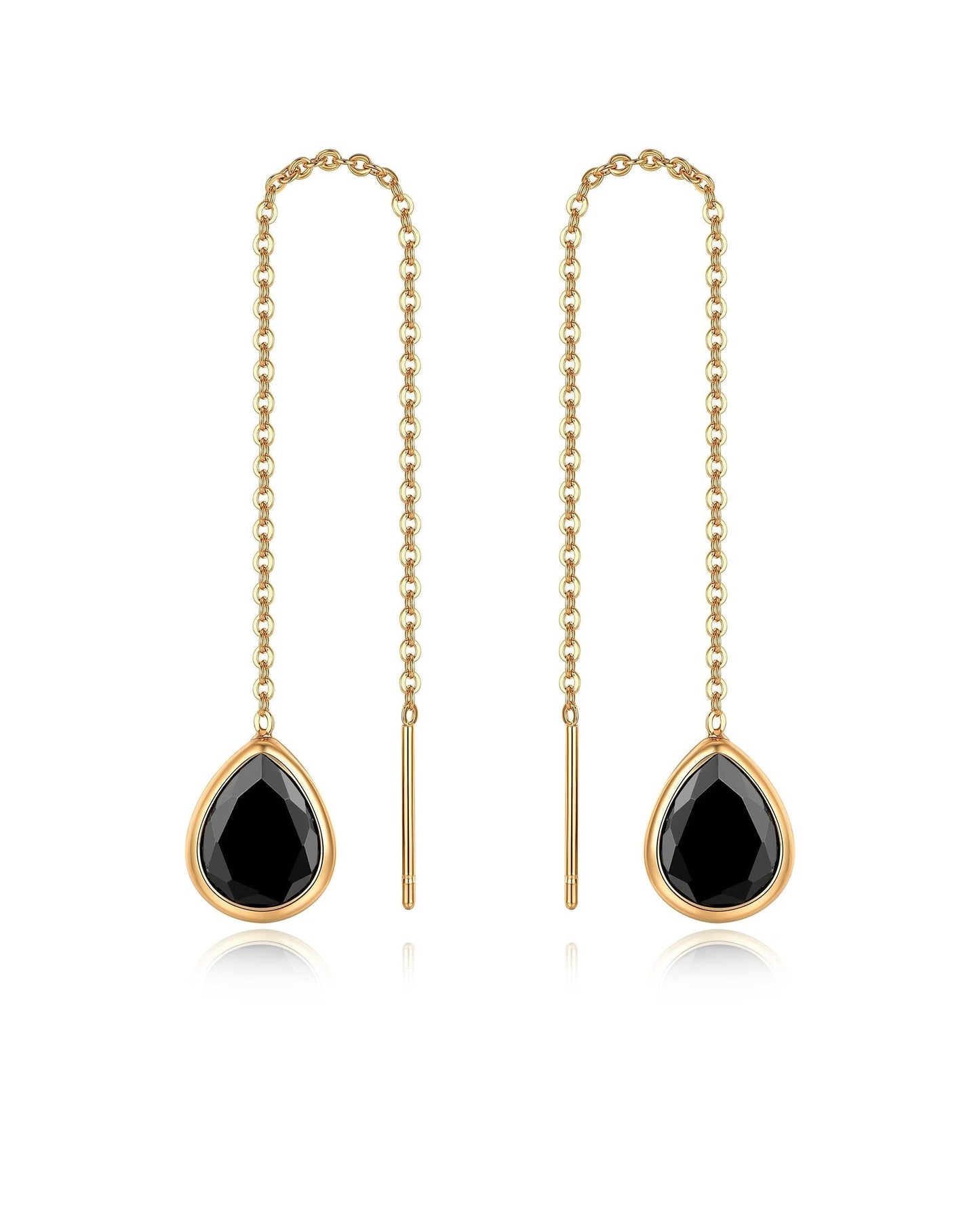 Barely There Chain and Crystal Dangle Earrings