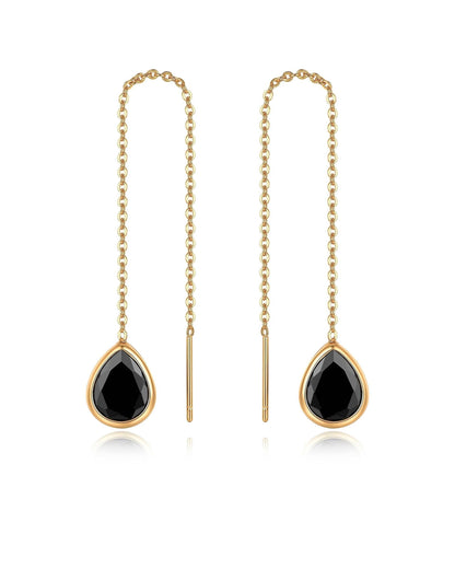 Barely There Chain and Crystal Dangle Earrings