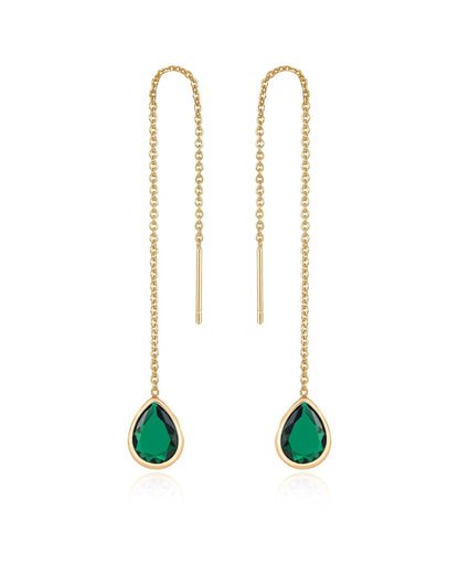 Barely There Chain and Crystal Dangle Earrings