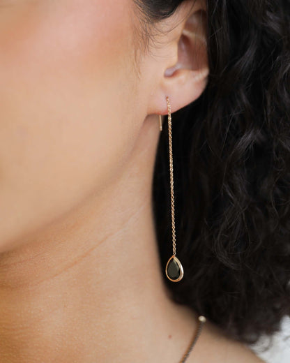 Barely There Chain and Crystal Dangle Earrings
