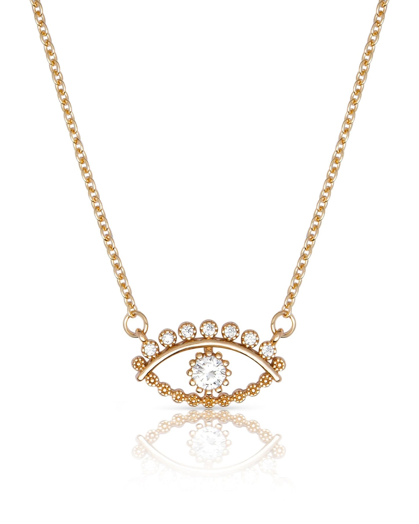 All Knowing Eye Crystal Necklace