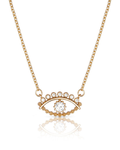 All Knowing Eye Crystal Necklace
