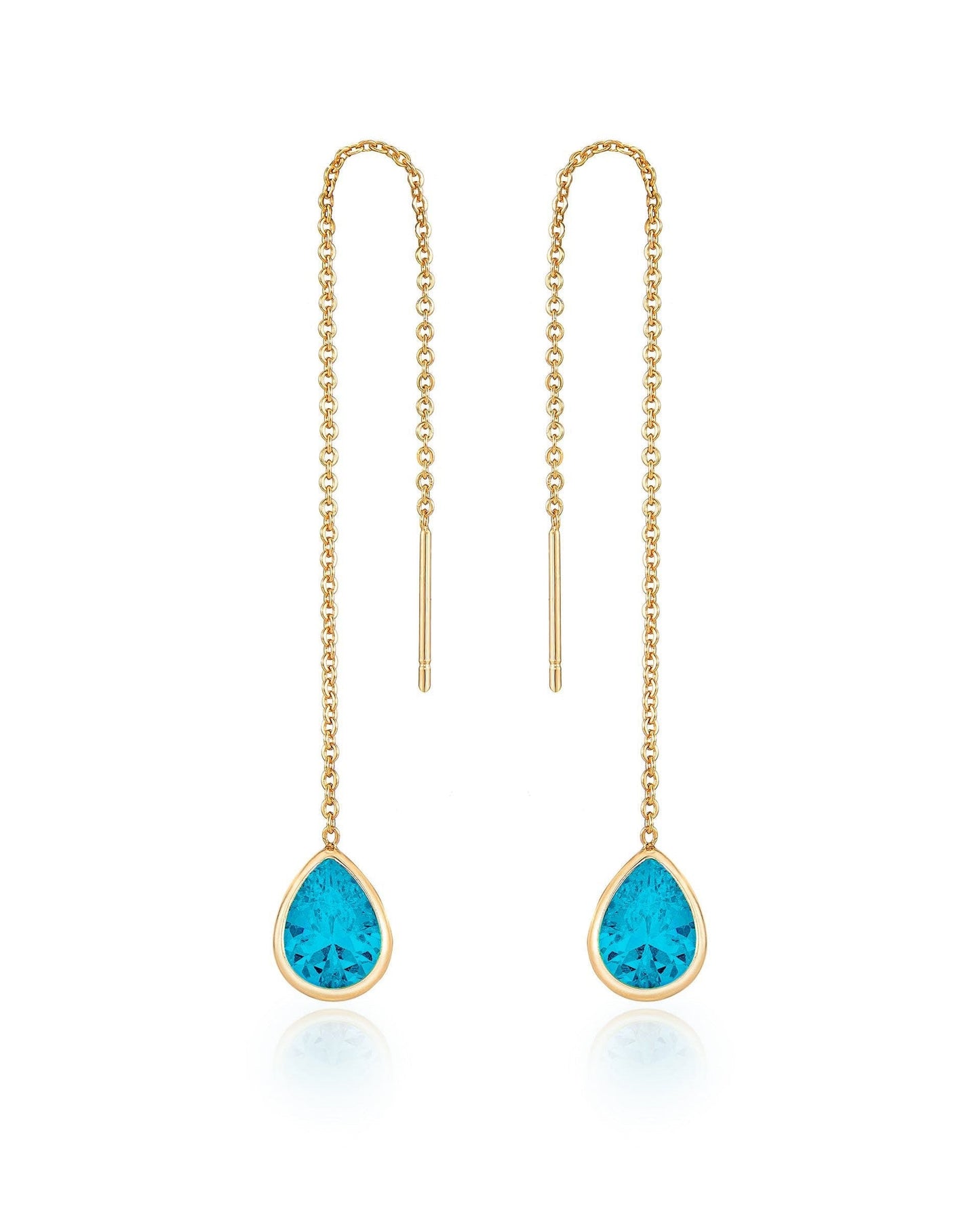Barely There Chain and Crystal Dangle Earrings