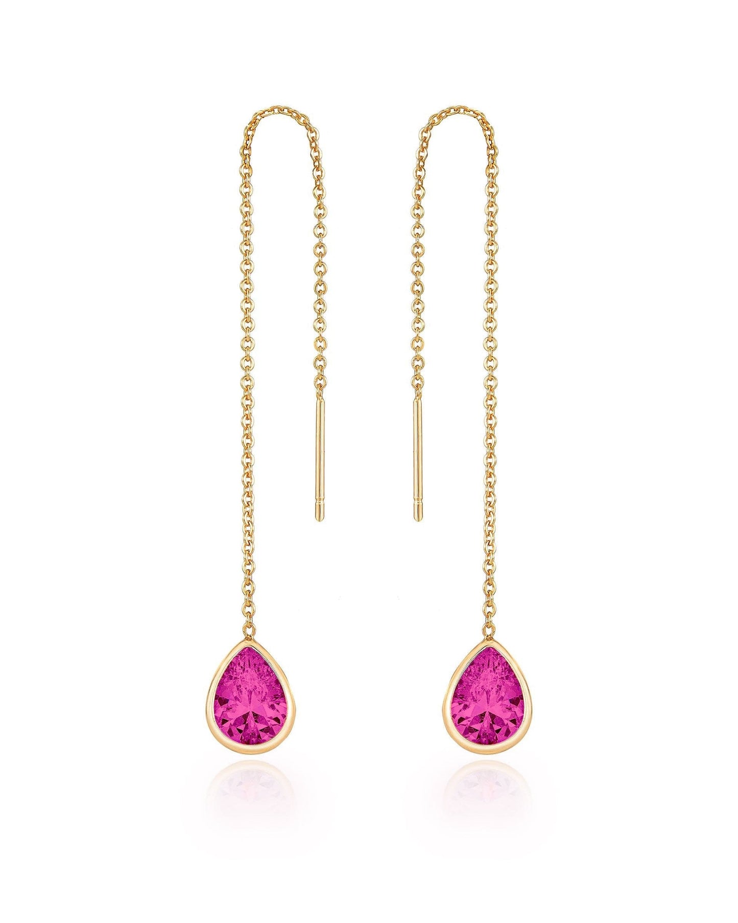 Barely There Chain and Crystal Dangle Earrings