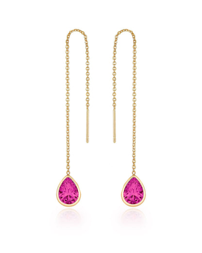Barely There Chain and Crystal Dangle Earrings