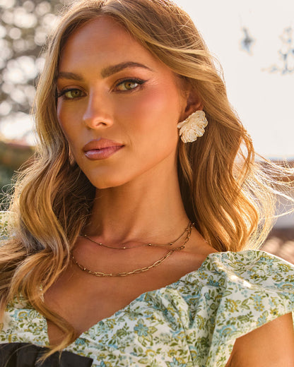 Flora Darling Flower Stud Earrings