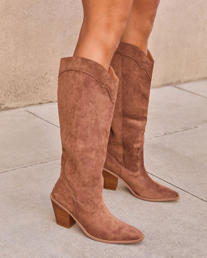 Carlisle Suede Heeled Boots
