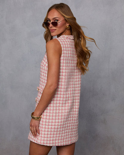 Darling Me Tweed Mini Dress