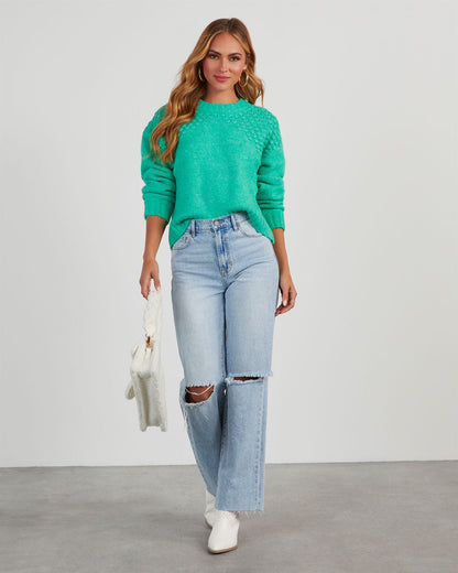 Billie Pom Crewneck Sweater
