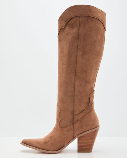 Carlisle Suede Heeled Boots