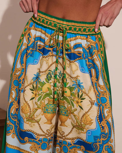 Coastal Dreamer Novelty Wide Leg Pants