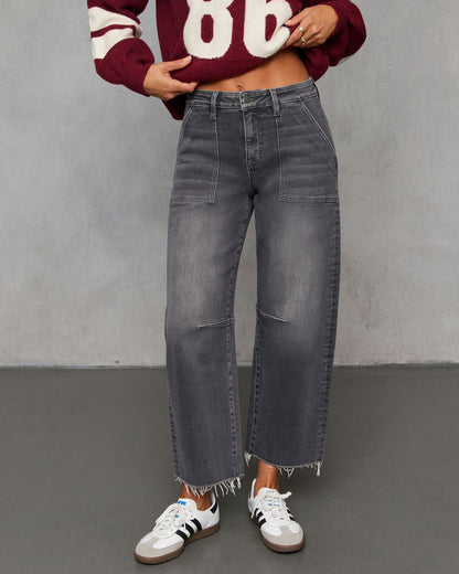 Cedar Fade Super Stretch Barrel Jeans