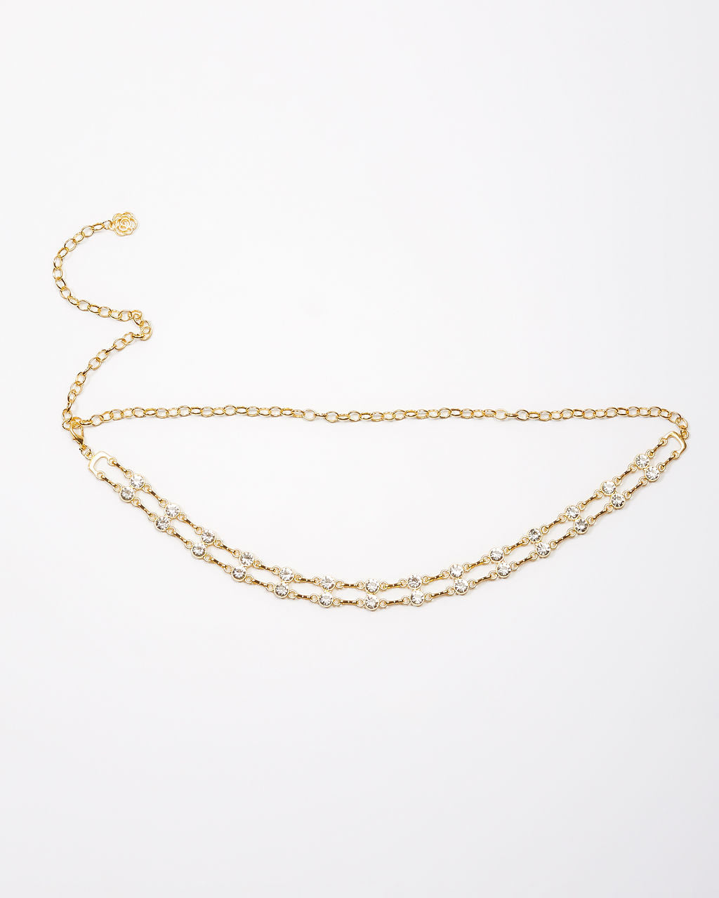 Alfred Rhinestone Chain Belt