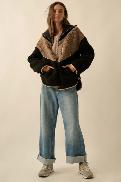 Winter Games Chevron Colorblock Fleece Jacket