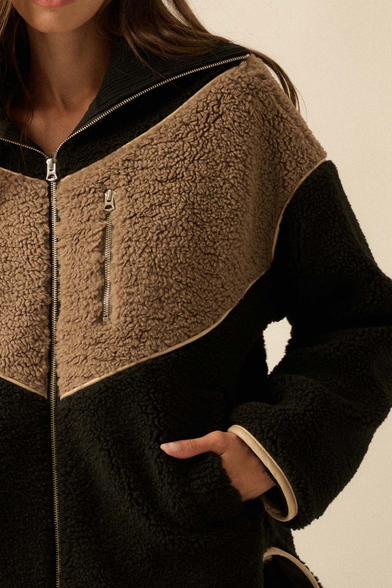 Winter Games Chevron Colorblock Fleece Jacket