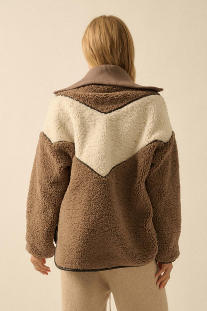 Winter Games Chevron Colorblock Fleece Jacket