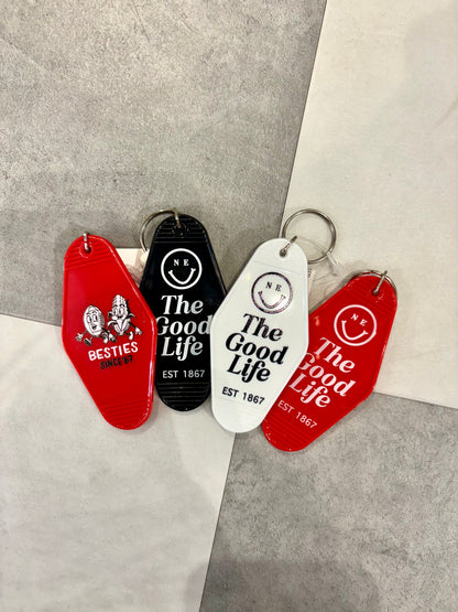 The Good Life Keychain (White)