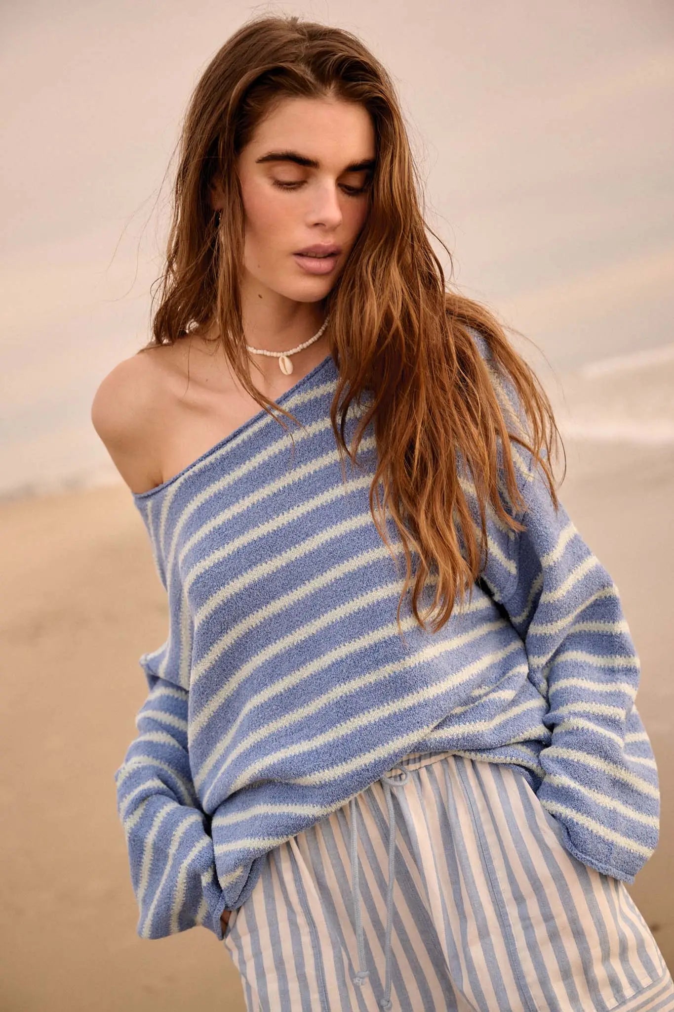 Stripe Hype Oversized Striped Sweater