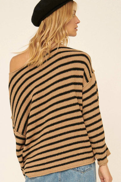 Stripe Hype Oversized Striped Sweater