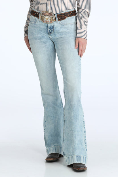 Cinch Ladies Lynden Light Stone Wash Denim Trouser Jeans