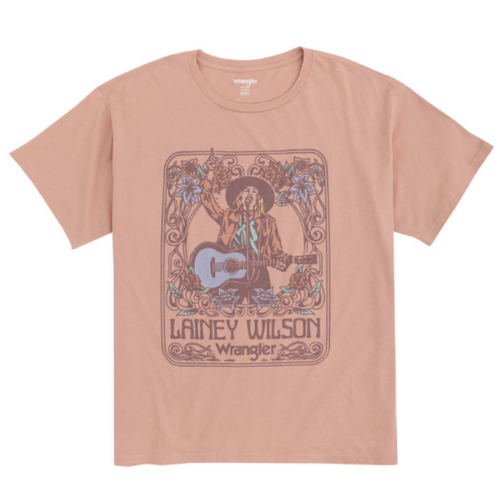 Wrangler X Lainey Wilson Misty Rose Tee
