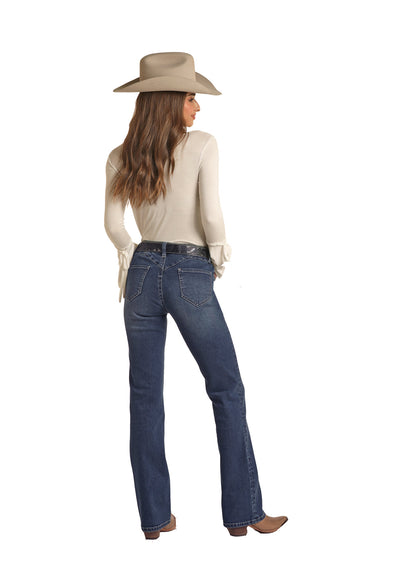 Rock & Roll Back Yoke Mid Rise Jean