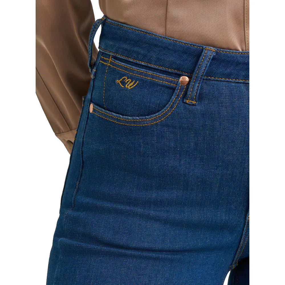 Wrangler X Lainey Wilson Ladies Cheeky Wide Leg Blue Jean