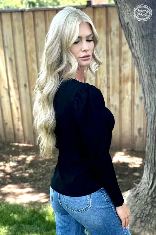 SOMETHING CLASSY BLACK TOP