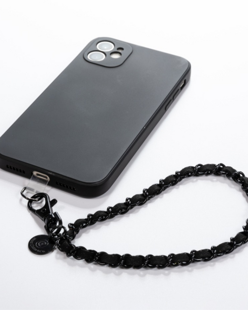 Black on Black Phone Wristlet