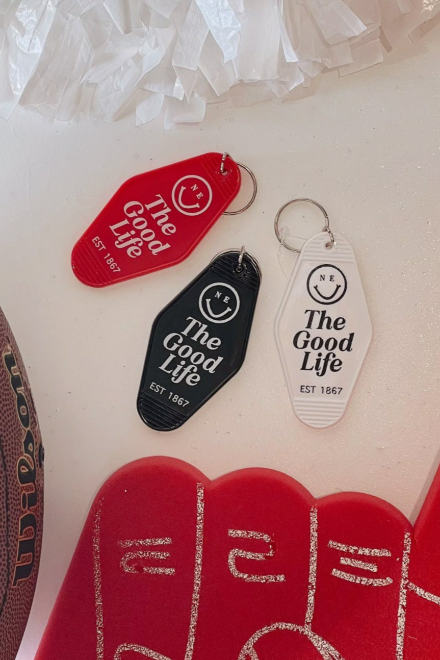The Good Life Keychain (White)
