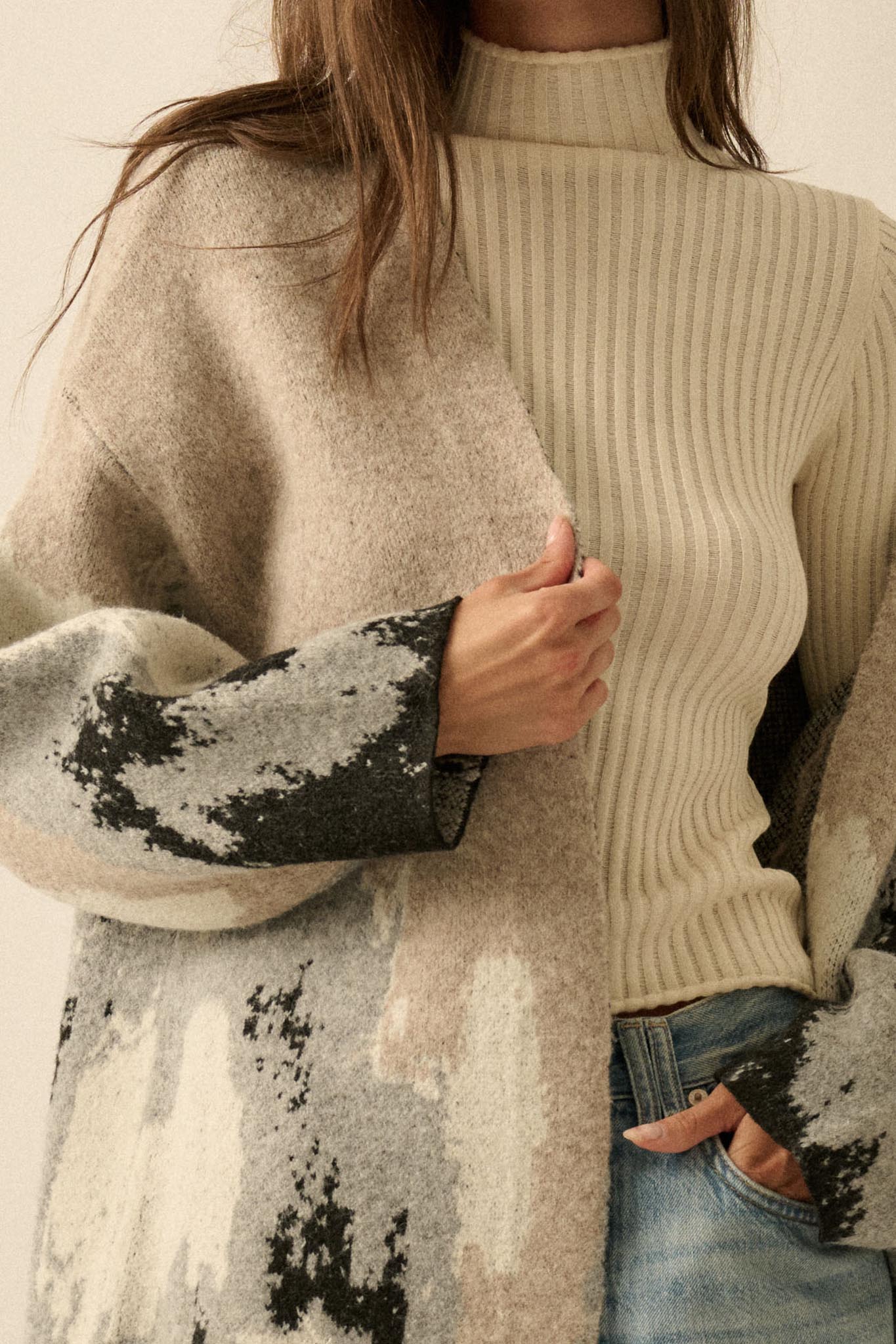 Moving Mountains Landscape Duster Cardigan