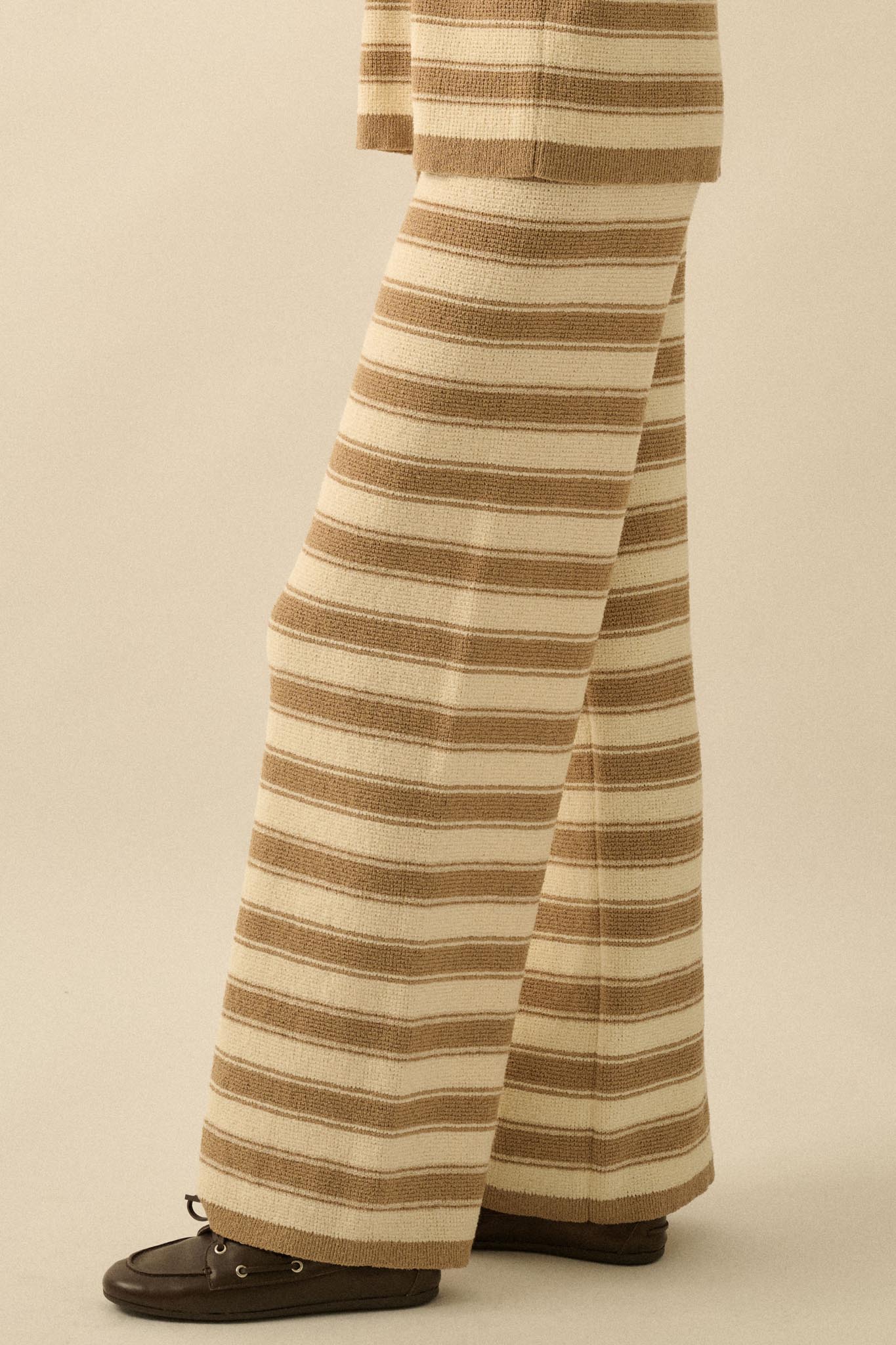 Stripe to It Textured Striped Knit Sweater Pants