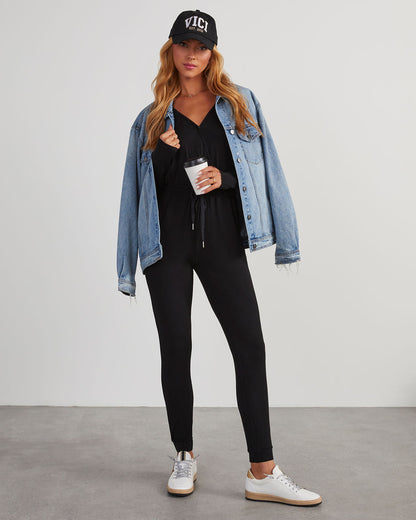 Colette Pocketed Drawstring Jumpsuit