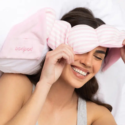 Weighted Sleep Mask (Pink Cabana)