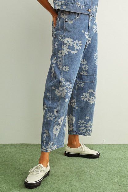 Vintage Bloom Barrel Jeans