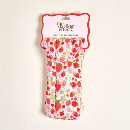 Strawberry Fields Puffy Sunglasses Case
