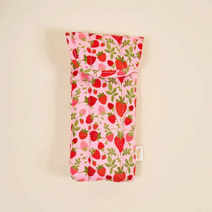Strawberry Fields Puffy Sunglasses Case