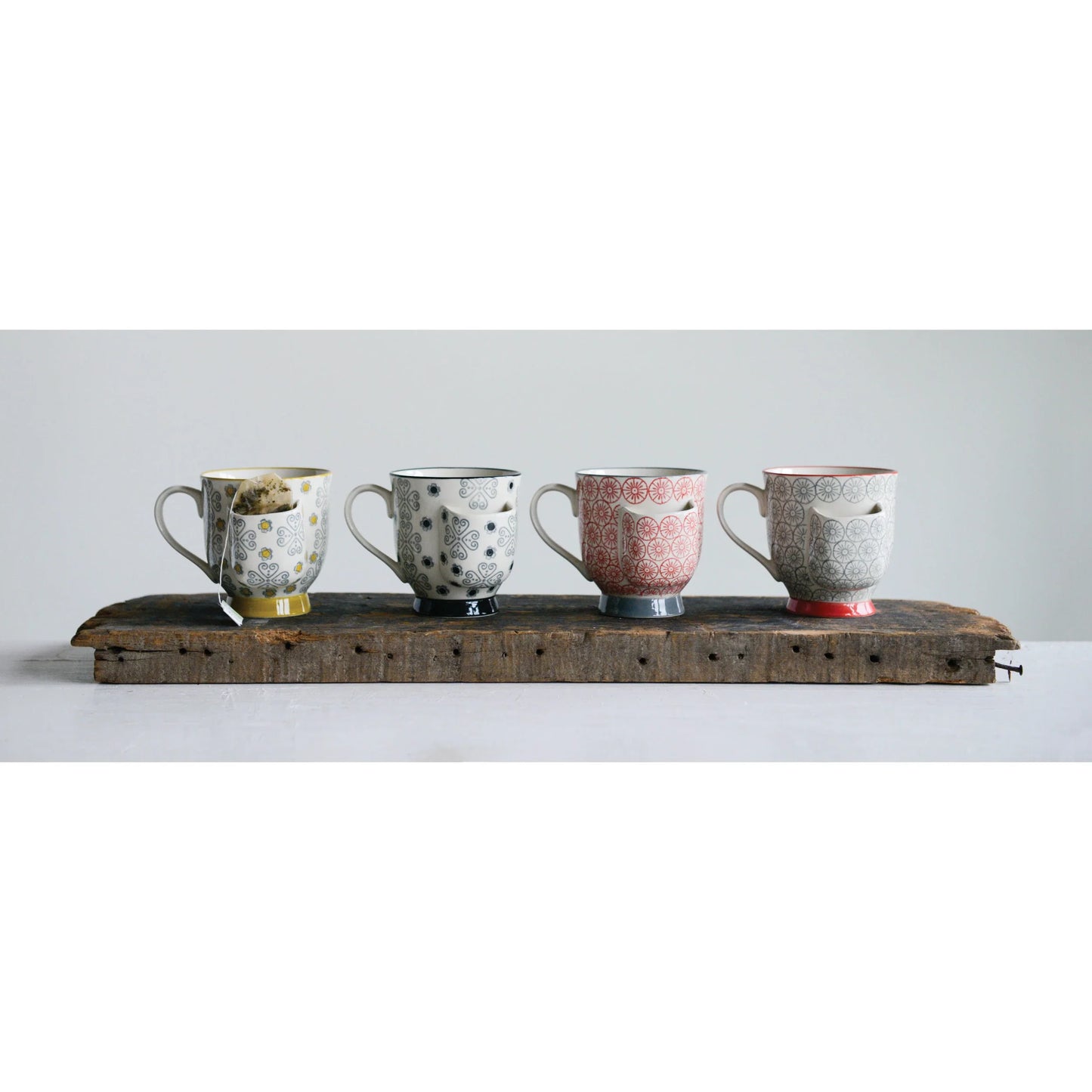 Stamped Tea Bag Holder Mug