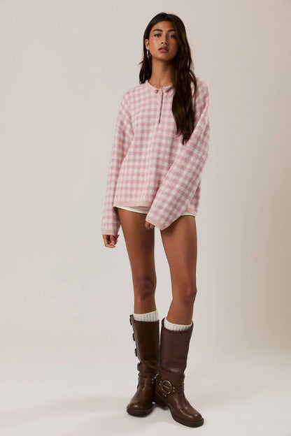 Spring Picnic Knit Sweater