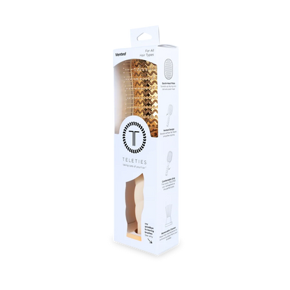 Vented Hair Brush (Tan)