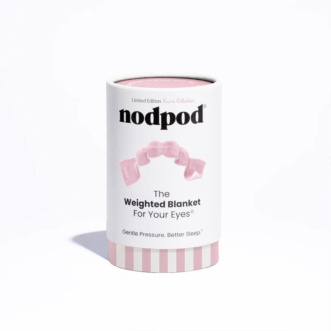 Weighted Sleep Mask (Pink Cabana)