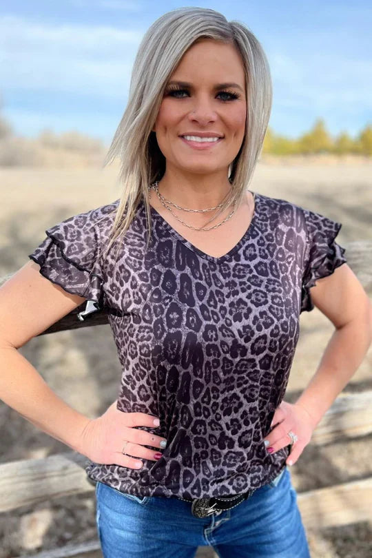 The Night Leopard Top